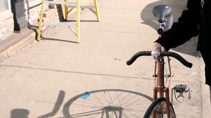 Unknown Road bike converted to Fixed Gear. 