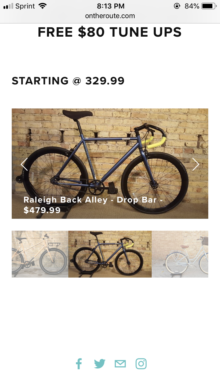 Raliegh back alley drop bar