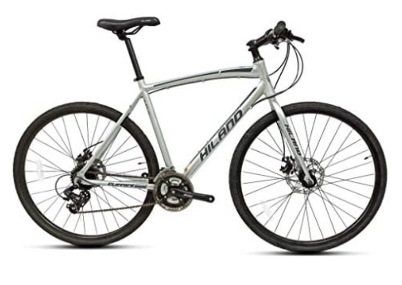 Hiland Road Hybrid Bike Aluminum Disc Brake 700C Wheels 24 speeds Bikes