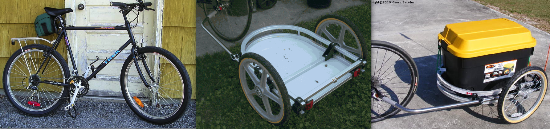 Trek 830 Antelope & WIKE Cargo Trailer