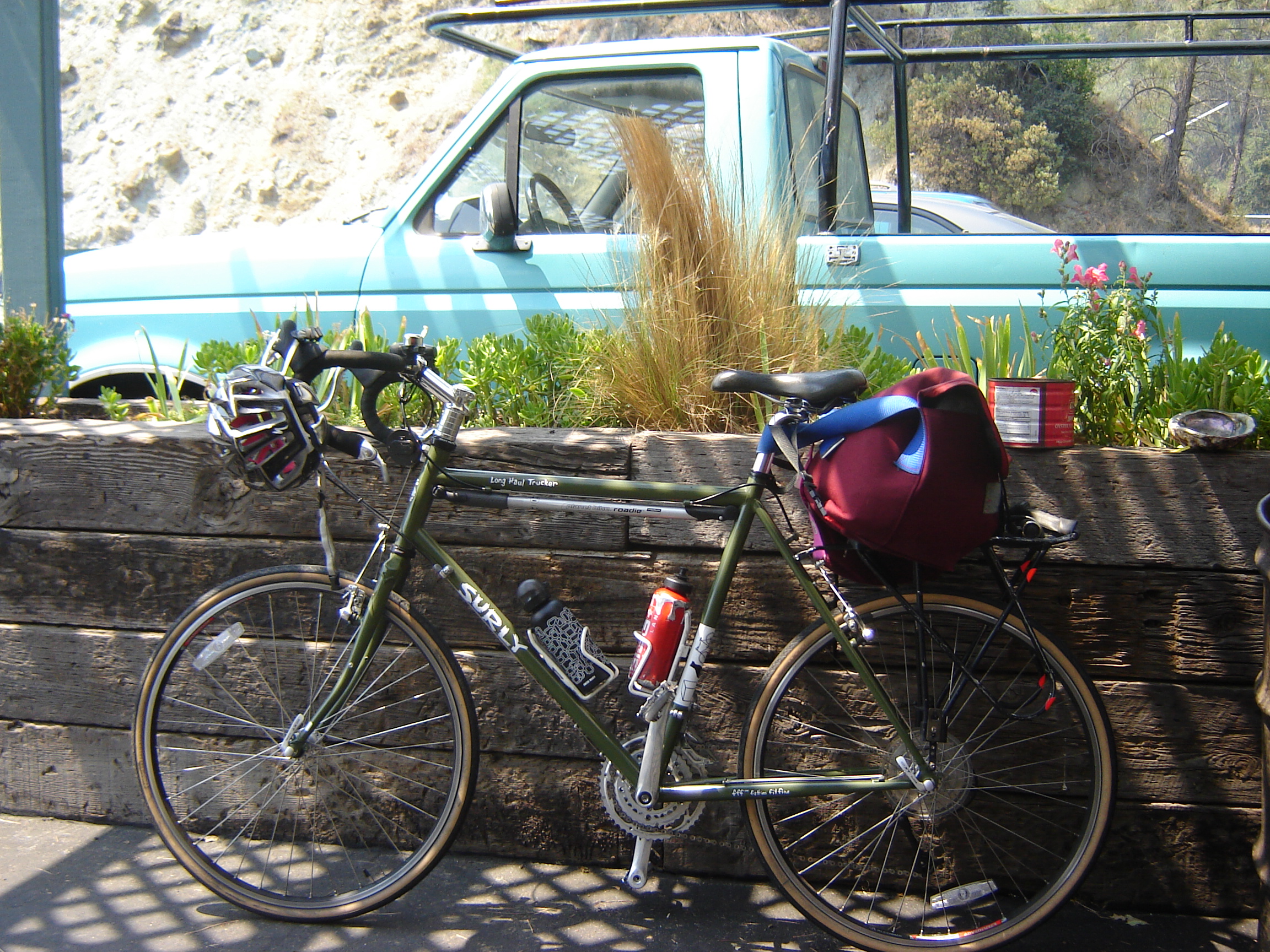 Brooks Standard B17 saddle, Seat-post (unknown make), & Seat-post/saddle Toolbag