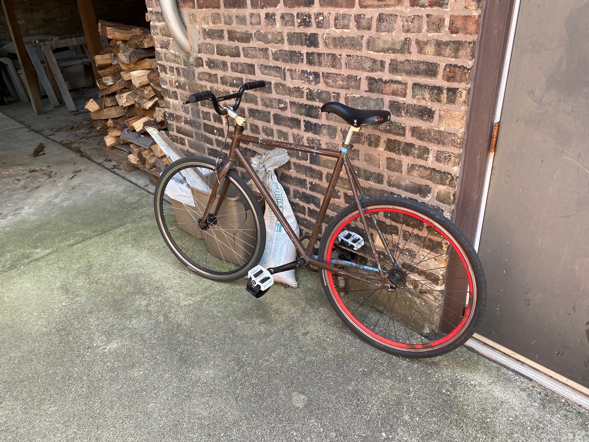Brown Fixed Gear Parts build