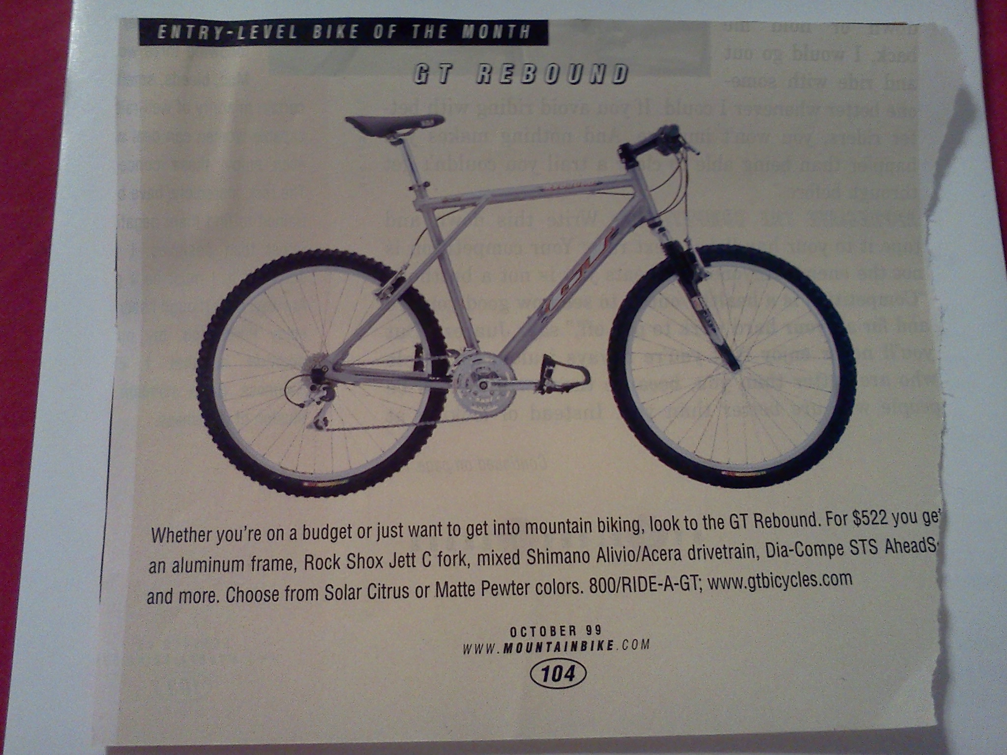 1999 GT Rebound
