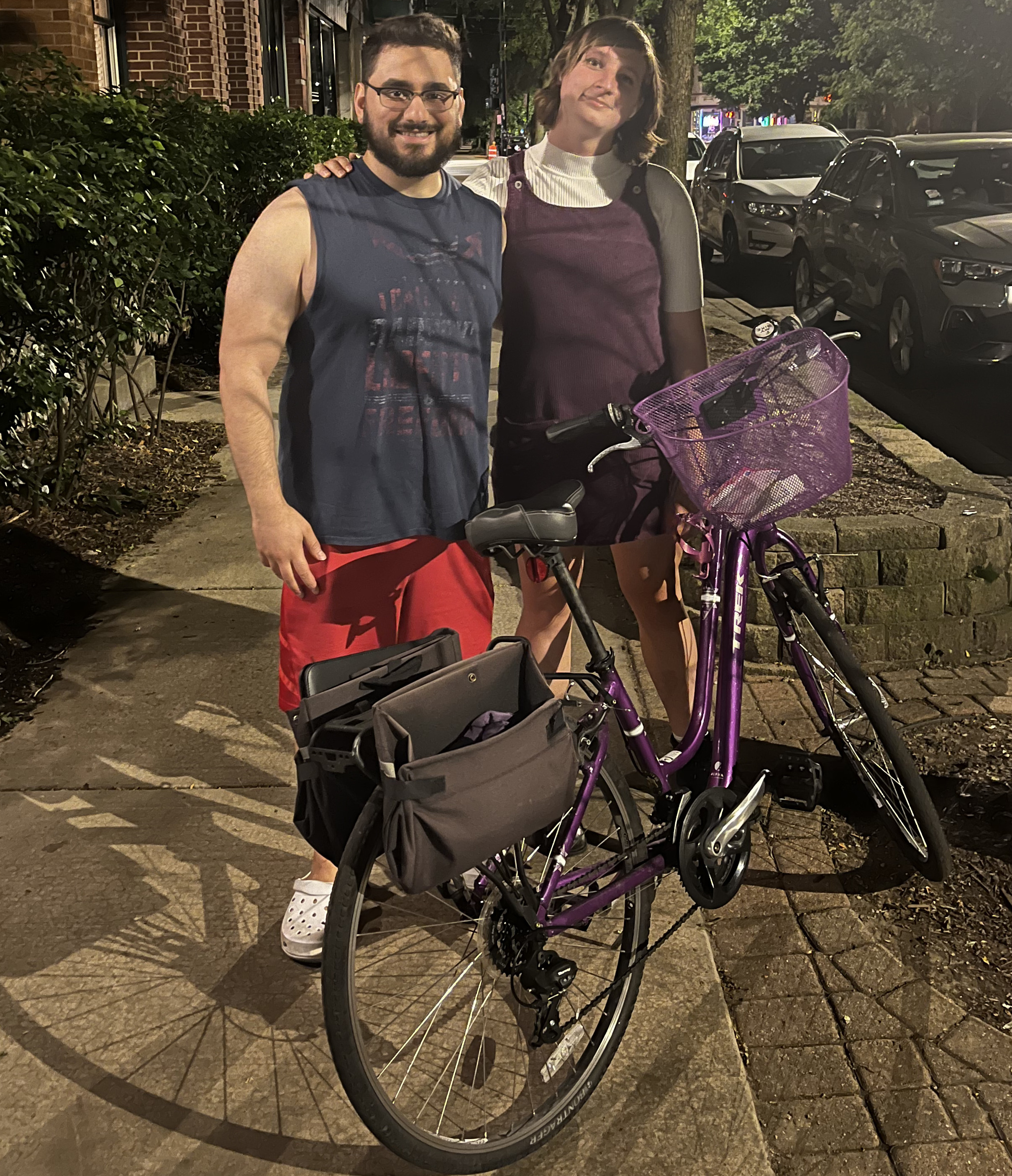 Trek Purple Step through 
