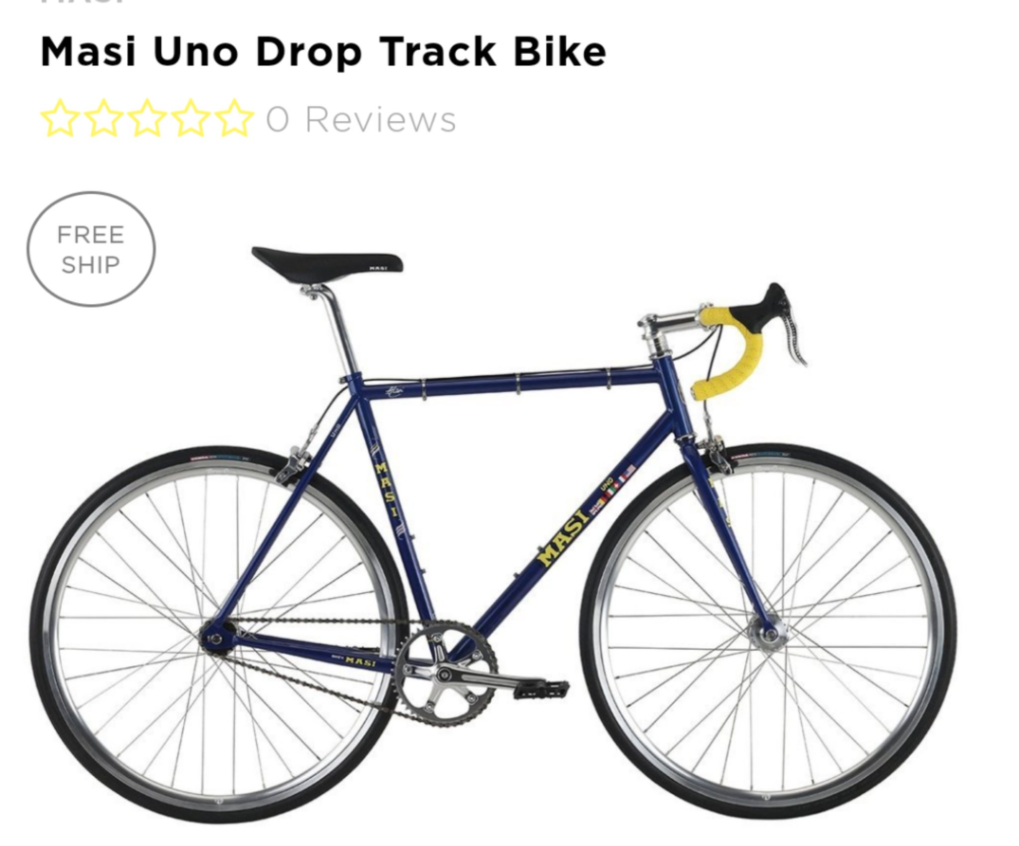 MASI UNO DROP TRACK BIKE