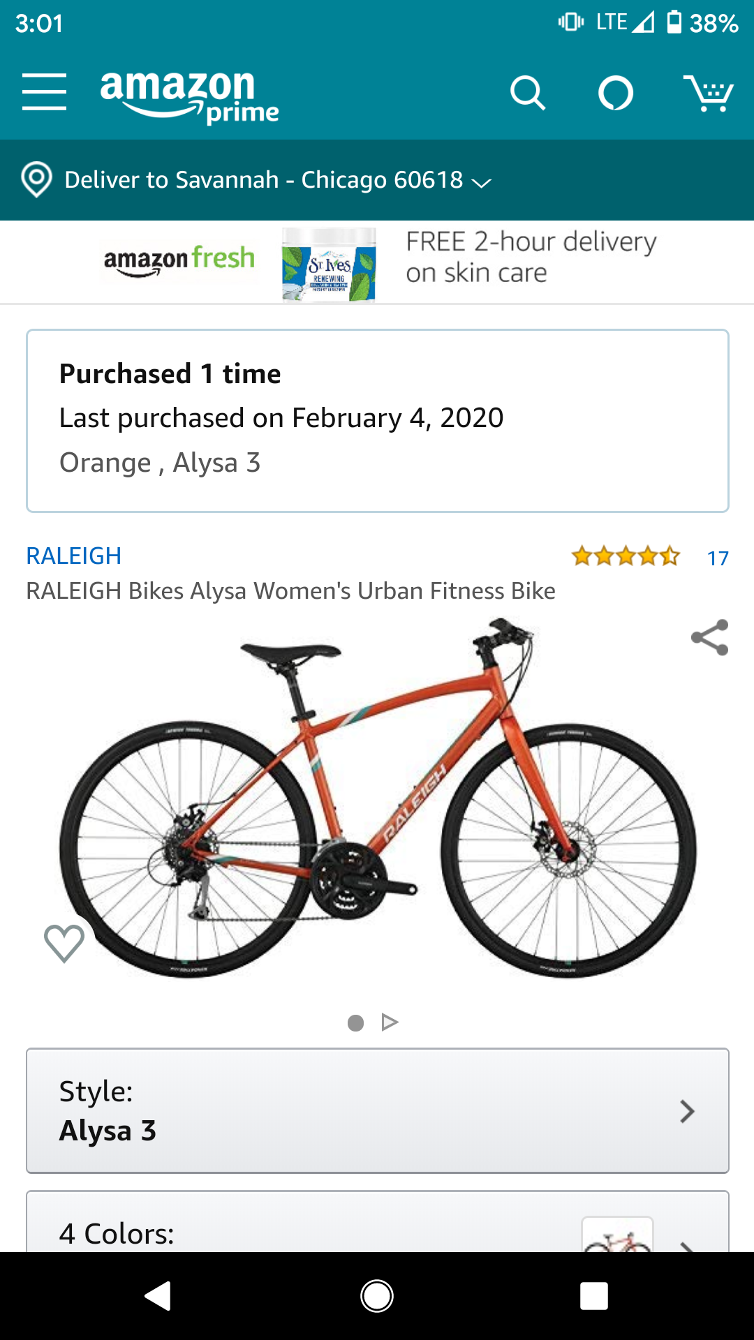 Raleigh Alysa 3