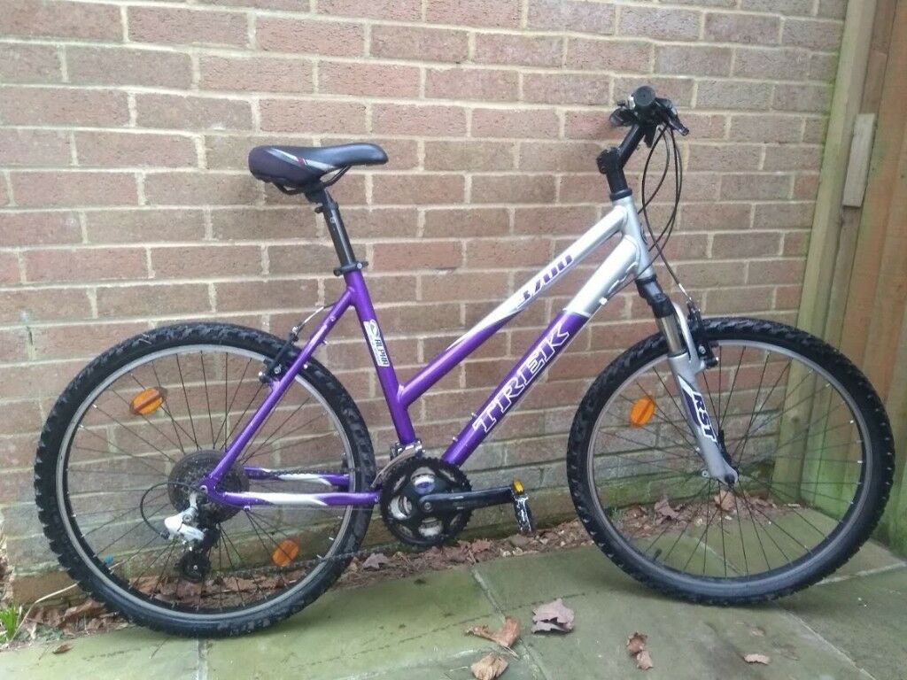 Women's Trek 3700 Mountain Bike in Metallic Silver and Purple