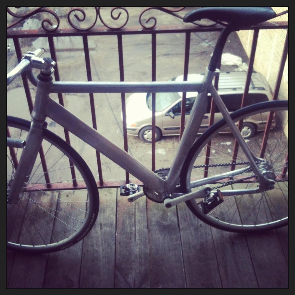 Raw Aluminum Fixie