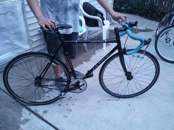 2008 Jamis sputnik with BLUE handlebar tape