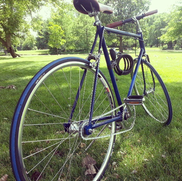 Vintage Schwinn (Custom Navy Blue paint)