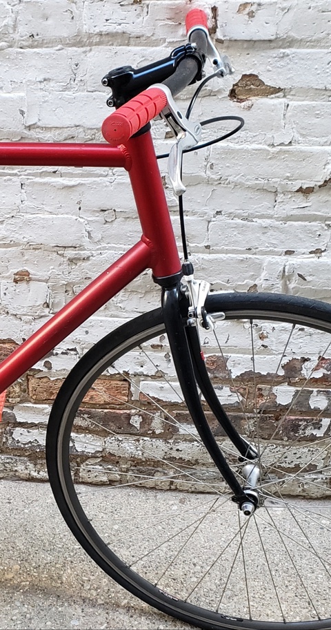 SE Bikes Draft Single Speed Fixie - Red - 60cm - No Logos Or Emblems 
