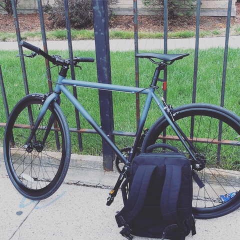 Fyxation Matte Black pixel single speed