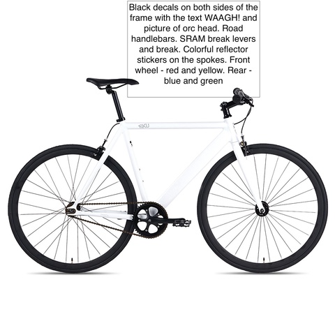 6KU Aluminum Fixed Gear Single-Speed Fixie Urban Track Bike
