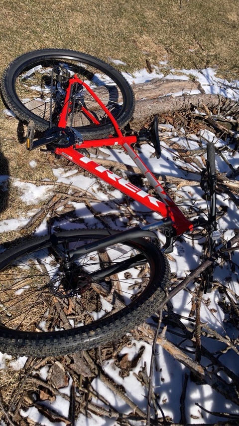 Red Trek gear 8 front shifts 2 back shifts
