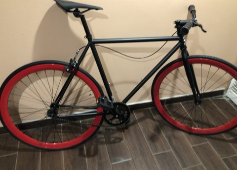 Golden Cycles Vader Fixie Bike - Black/Red / 55