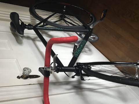 bike was pieced together, bianchi frame, vuelta wheels