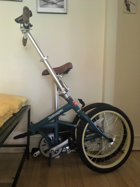 Retrospec Judd Single-Speed Folding Bike with Coaster Brake