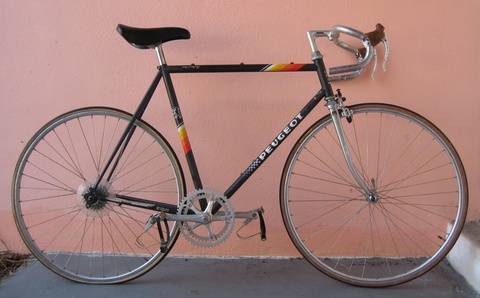late 1980's Peugeot fixed gear conversion