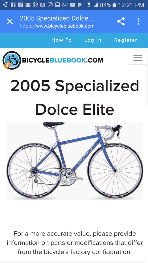 Specialized Dolce Elite Road Bike