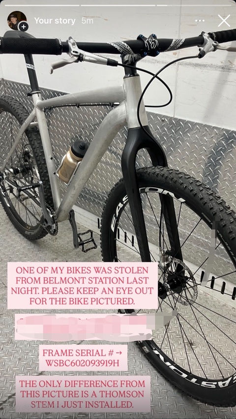 Specialized Rockhopper Custom - Rigid CF fork, single speed conversion.