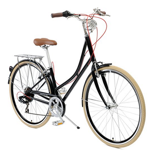 Critical Cycles  Dutch Style Step-Thru 7-Speed Shimano Hybrid Urban Commuter Road Bicycle