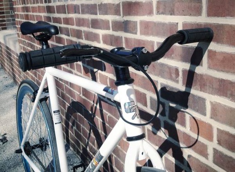 Galaxie Fixed Gear Bike: 54cm White-Metallic Blue (700N-WTMBL)