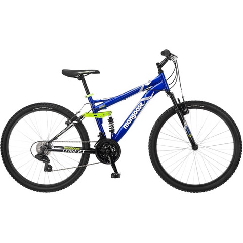 26" Mongoose Ledge 2.1 Men's Mountain Bike. Available Colors. Blue/Green