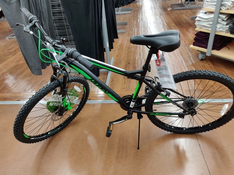Huffy 26" Nighthawk Men's Mountain Bike, Black + Green