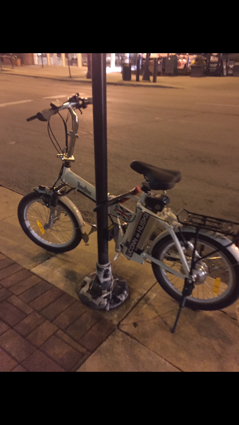 Three Olived Motorized Bicycle