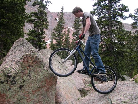 Custom Ground Up Designs trials bike