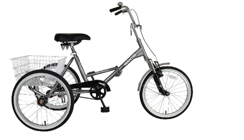 Mantis 67520 Tri-Rad Folding Trike Silver